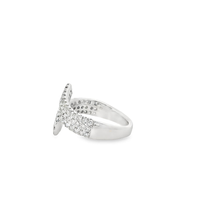 Diamond Pave Bypass Ring