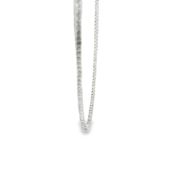 Diamond Tennis and Paperclip Necklace