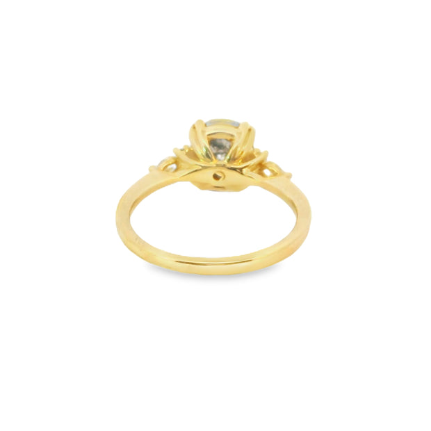 Salt and Pepper Diamond Ring