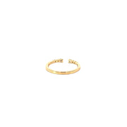 Yellow Gold Split Diamond Band