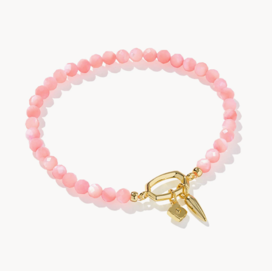 Kendra Scott Slyvia Pink Chalcedony Stretch Bracelet