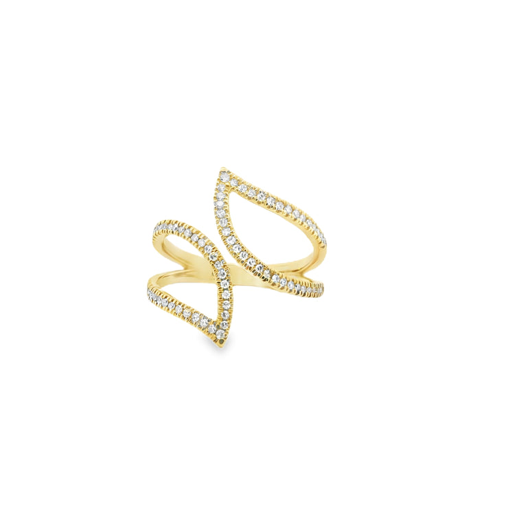 Diamond Pave Wrap Ring