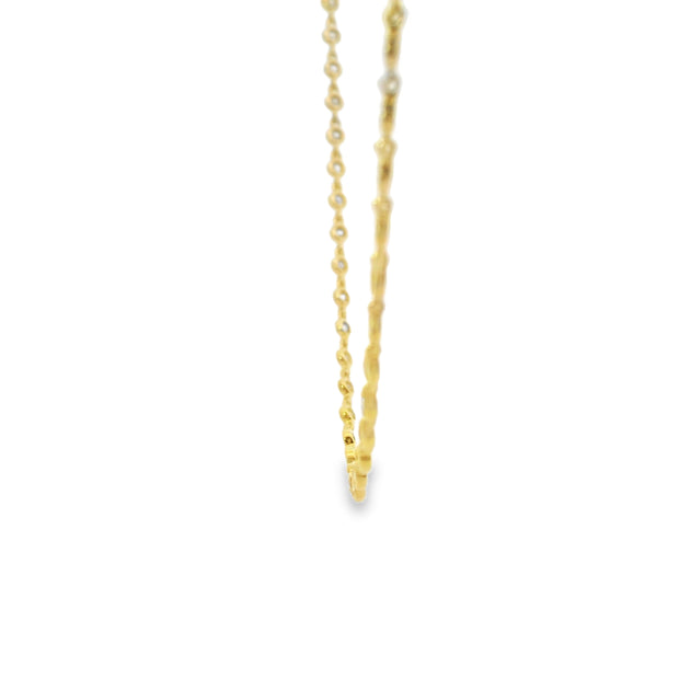 Bezel Link Diamond Tennis Necklace