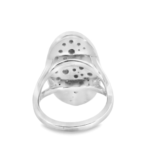 Salt and Pepper Diamond Scatter Ring
