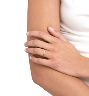 Yellow Gold Scalloped Seashell Ring