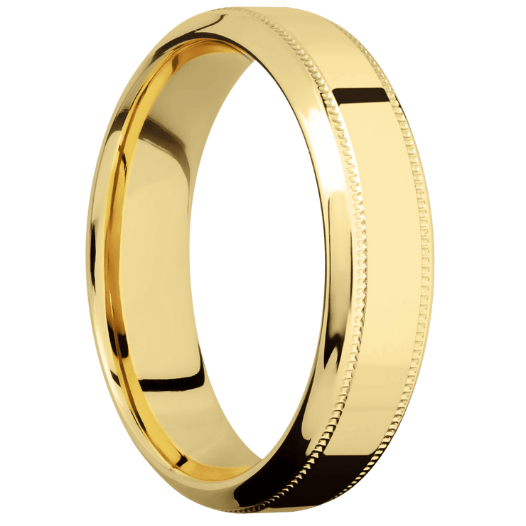 14K Yellow Gold + Polish , Polish Finish