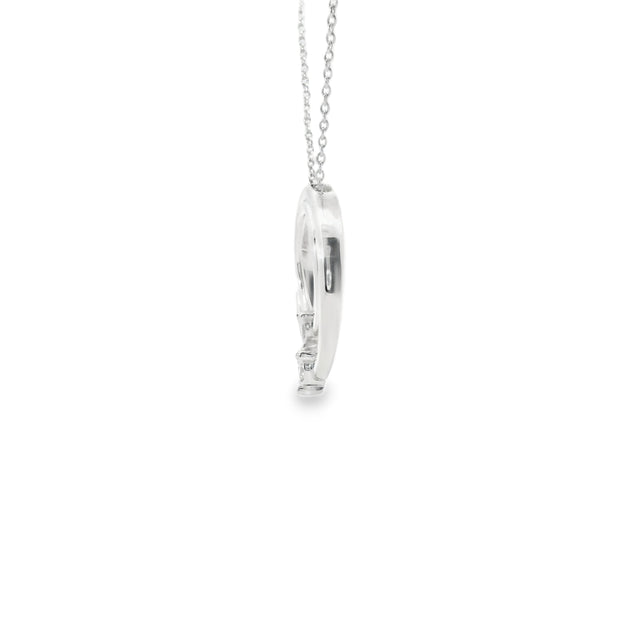 Sterling Silver Diamond Pendant