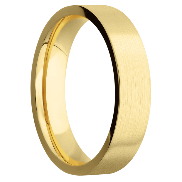 10K Yellow Gold + Satin Finish