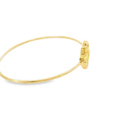 Malachite and Diamond Double Clover Bracelet