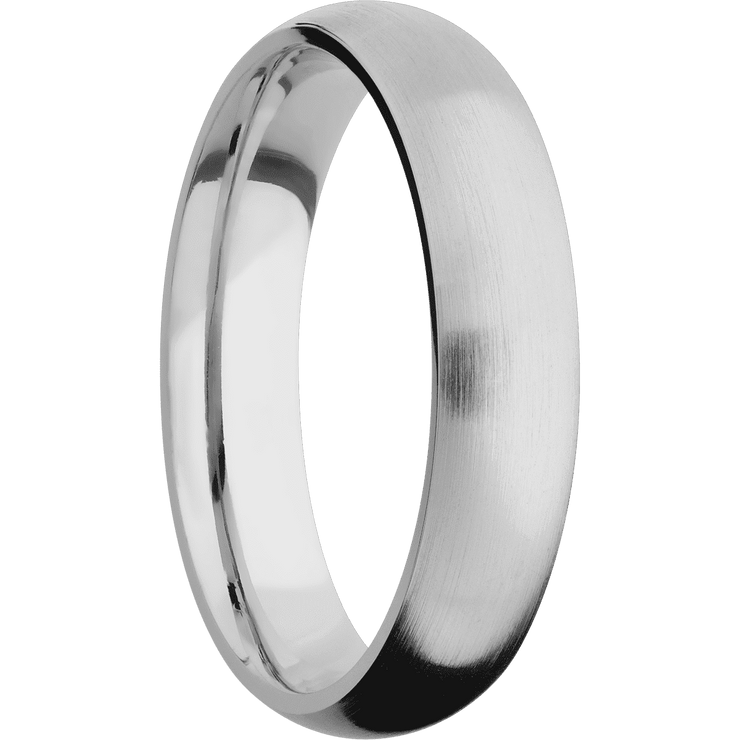 14K White Gold + Satin Finish