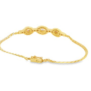 Ruby and Diamond Vintage Inspired Bracelet