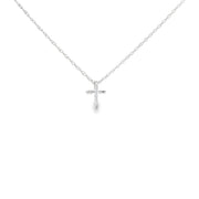 Petite Cross Diamond Pendant