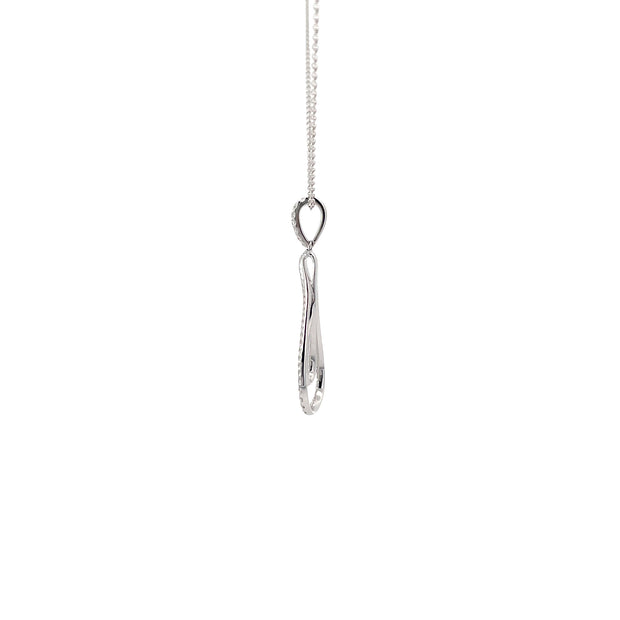 White Gold Diamond Pendant Necklace