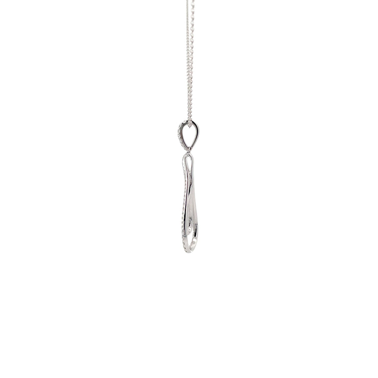 White Gold Diamond Pendant Necklace