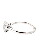 White Gold Lab Grown Engagement Ring