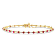 Rubiy and Diamond Bracelet