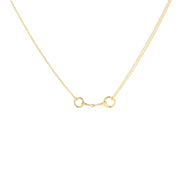Yellow Gold Multi-Strand Horse Bite Necklace