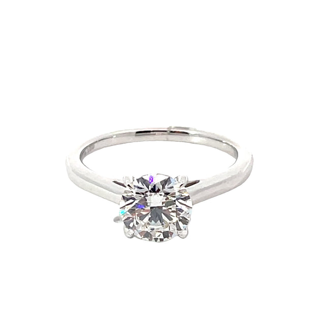 White Gold Lab Grown Engagement Ring