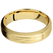 22K Yellow Gold + Treebarkh , Sand Finish