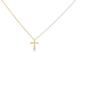 Petite Cross Diamond Pendant