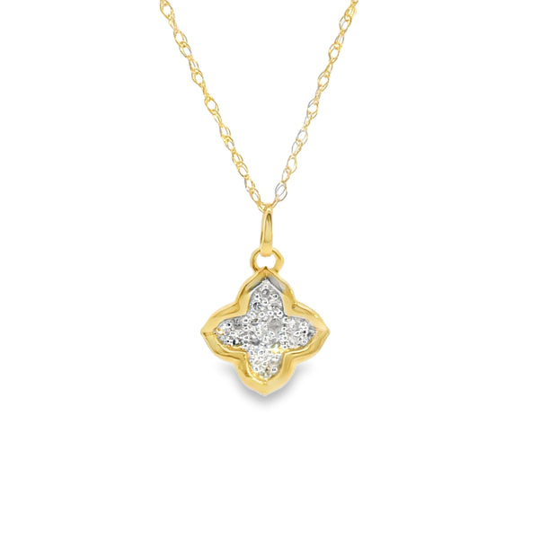 Diamond Clover Pendant