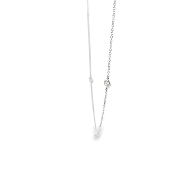Lab Grown Diamond Station Necklace