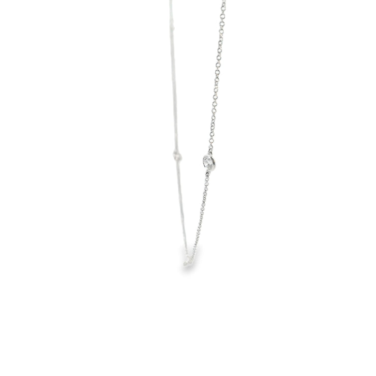 Lab Grown Diamond Station Necklace