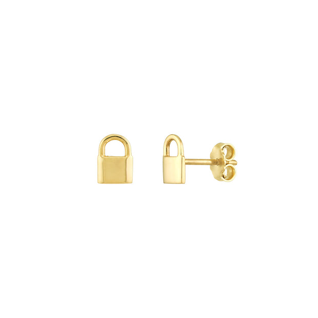 Mini Padlock Earrings
