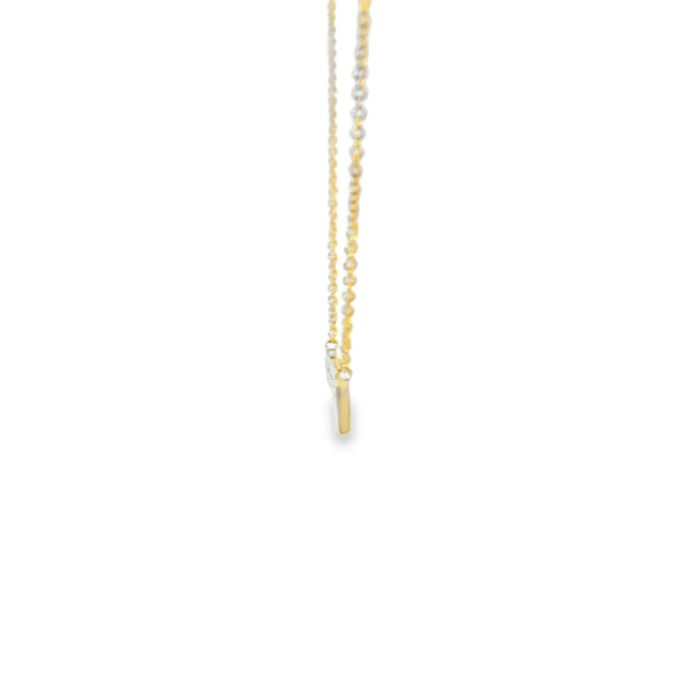 Scatter Diamond Bar Pendant