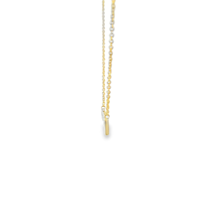 Scatter Diamond Bar Pendant