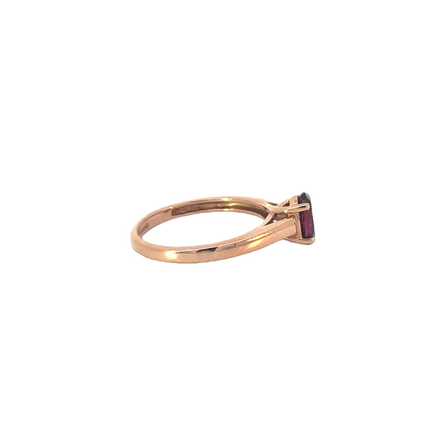 Rose Gold Pink Tourmaline Ring