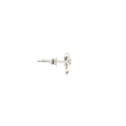 Bow Studs with Diamond Centers