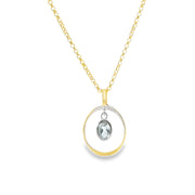 Blue Topaz Vermeil Pendant