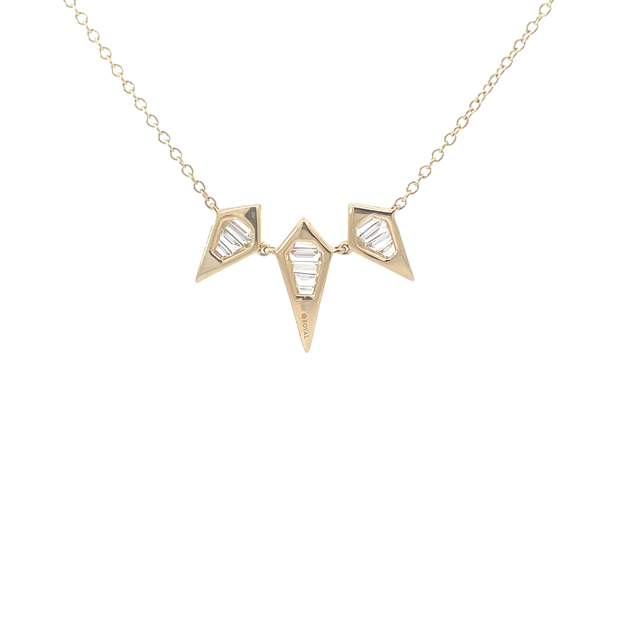 Yellow Gold Diamond Statement Necklace