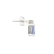 Tanzanite and Diamond Studs