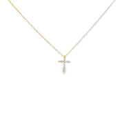 Petite Cross Diamond Pendant