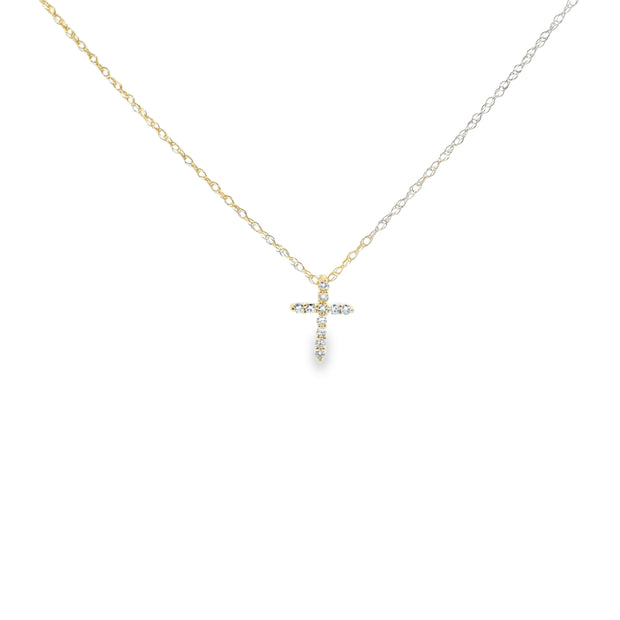 Petite Cross Diamond Pendant