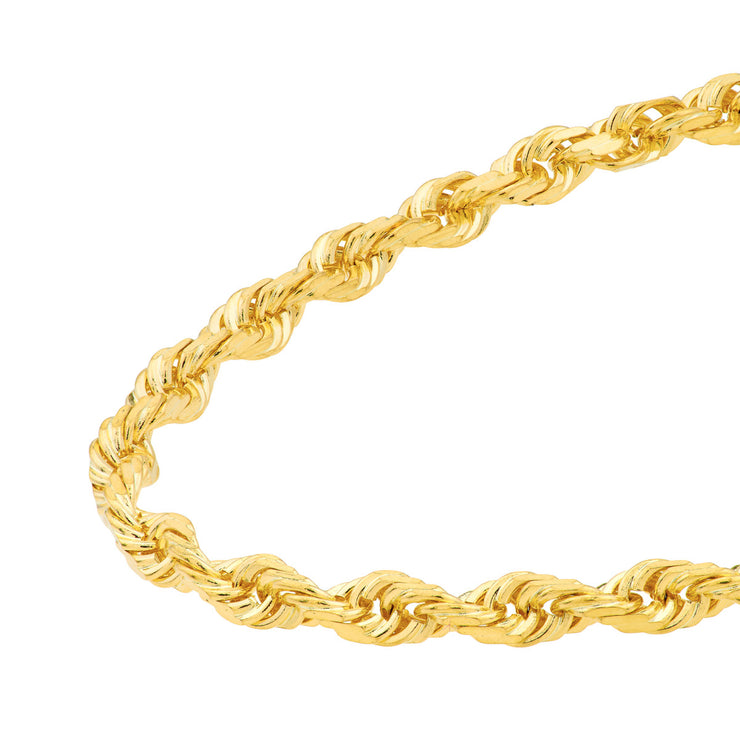 3MM Diamond Cut Rope Chain Bracelet