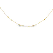 Diamond Bezel Station Necklace