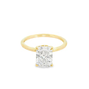 Lab Grown 2 Carat Elongated Cushion Engagement Ring