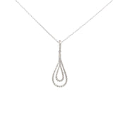 White Gold Diamond Pendant Necklace