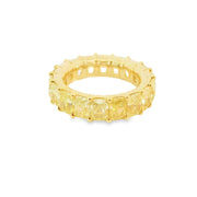 Radiant Yellow Diamond Eternity Ring