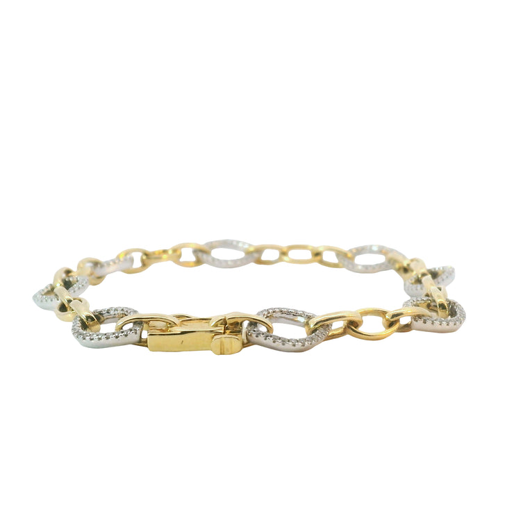Diamond Pave Open Link Bracelet