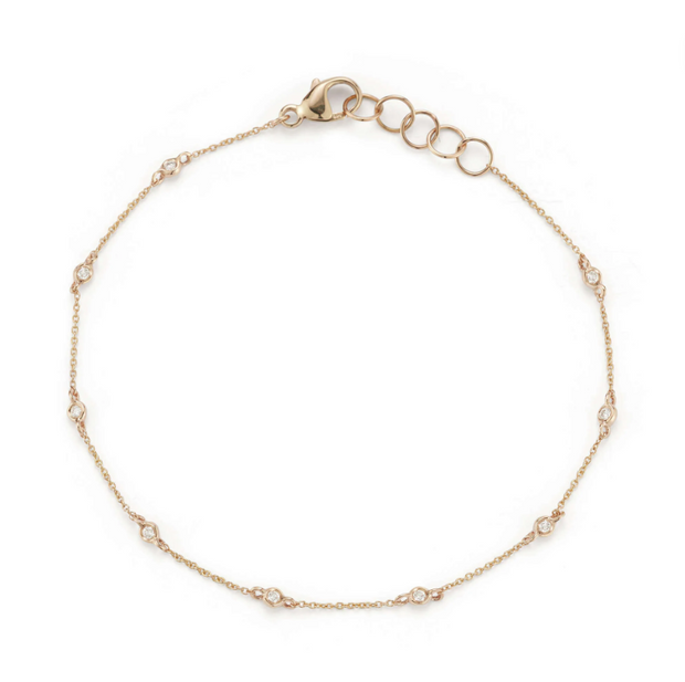 Dainty Diamond Station Bracelet