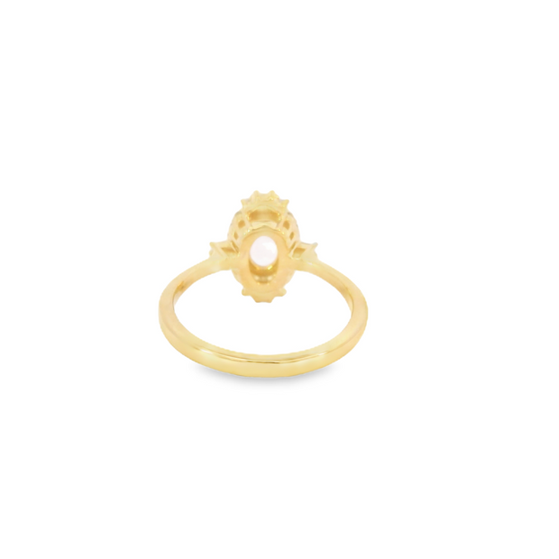 Yellow Gold Quartz Amethyst Ring