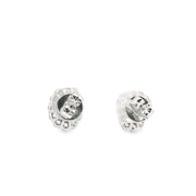 Ruby Earrings with Diamond Halos