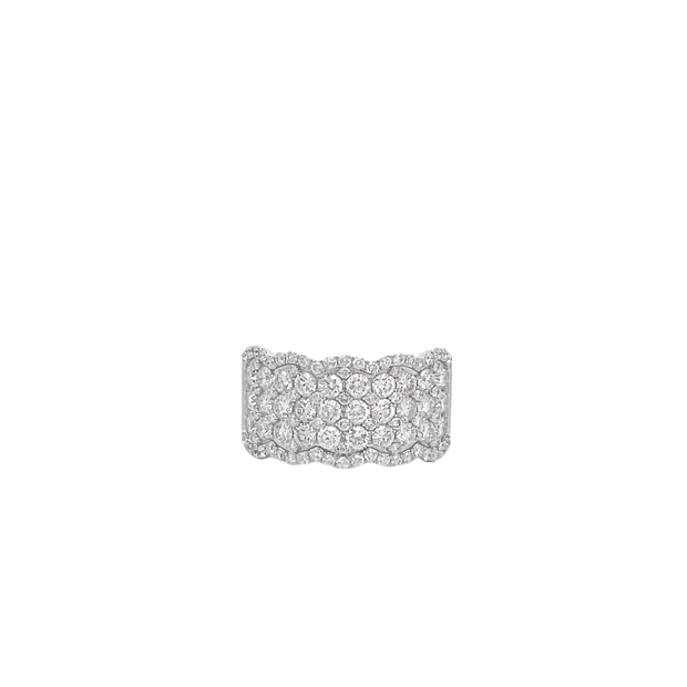 14 Karat White Gold Diamond Ring