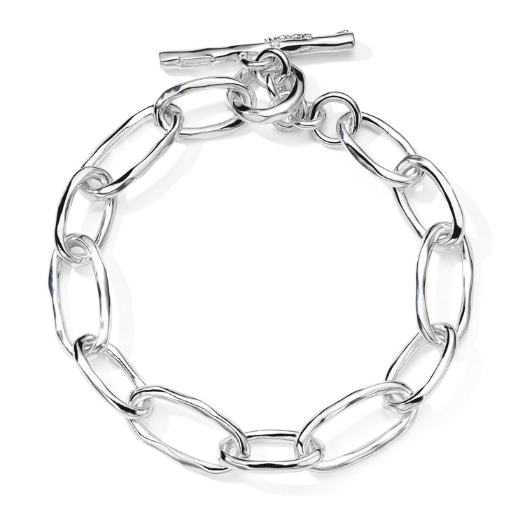 Silver Open Link Bracelet