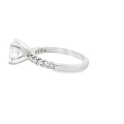 2 Carat Round Lab Grown Engagement Ring