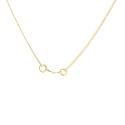 Yellow Gold Multi-Strand Horse Bite Necklace